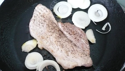 Vepřový steak na pivě