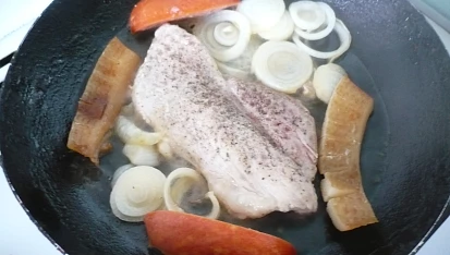 Vepřový steak na pivě
