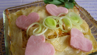 Zapečené kari špagety