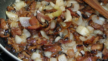 Bramborová kaše se slaninou (moravská)
