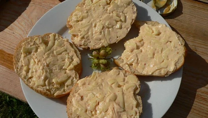 Česneková pomazánka, Česneková pomazánka