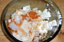 Ingredience v misce