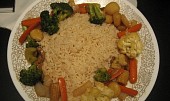 Dušená rýže - zaručeně nelepící, Ozdobená dušená rýže