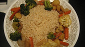 Dušená rýže - zaručeně nelepící, Ozdobená dušená rýže