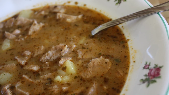 Falešná dršťková polévka, Falešná dršťková poolévka
