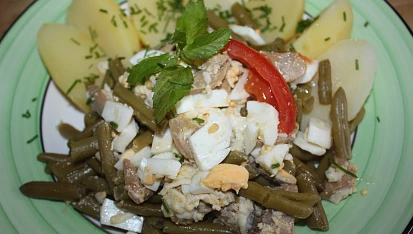 Fazolky s nivou a vejci, Fazolky s nivou a vejci