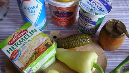 Hermelínový salát, použité suroviny