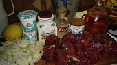 Hovězí výkřik, ingredience...