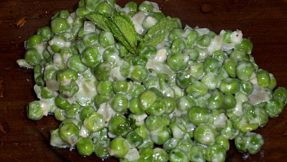 Hrášek s parmezánem