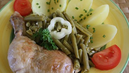 Kuře na kari s fazolkami, Kuře na kari s fazolkami