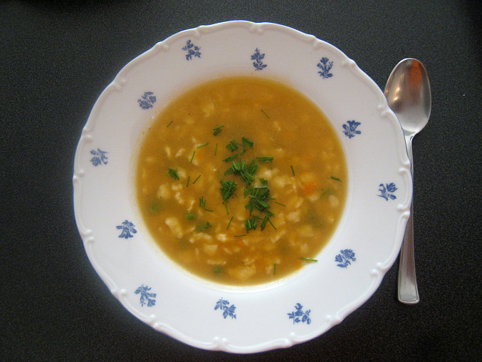 Maďarská hrášková polévka