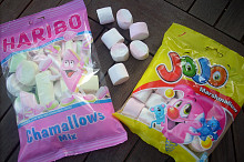 Různé druhy marshmallow