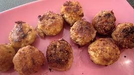Masové kuličky ve špenátové omáčce