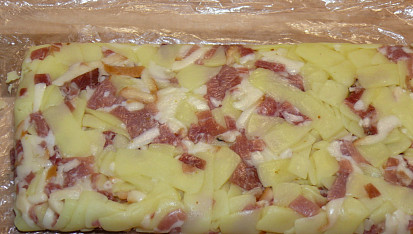 Nudlové smaženky, po vytažení z ledničky