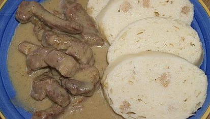 Okurková omáčka, okurková omáčka s restovanou krkovicí