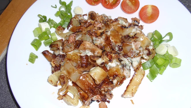 Opečené žampiony a papriky s nivou, Spoustu dobré zeleniny