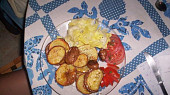 Pečené brambory, Pečené brambory nakrájené na plátky