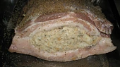 Plněný vepřový bůček
