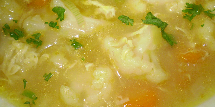 Poctivá květáková polévka (detail polévky...)