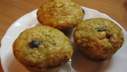 Rozinkový muffins s ovesnými vločkami