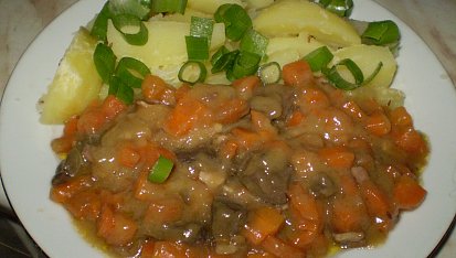 Srdíčko na slanině v mrkvi a kedlubně, Srdíčko na slanině v mrkvi a kedlubně