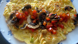 Těstovinová omeleta