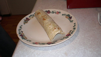 Tortilla moučná, Zamotaná moučná tortilla