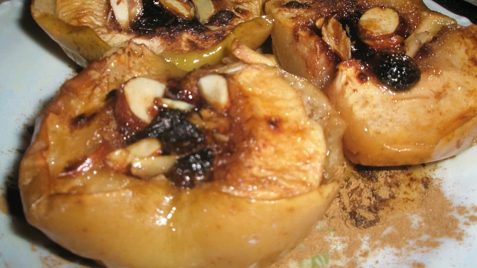 Zapečená jablka.