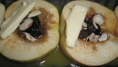 Zapečená jablka.