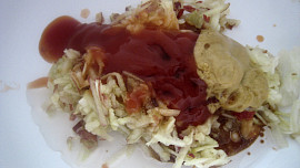 Zapečené fazole s párkem