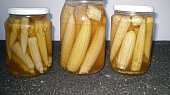 Zavařená kukuřička-jako okurky, Zavařená kukuřička