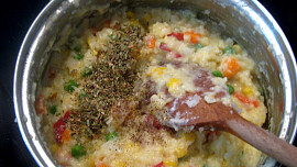 Zeleninový závin z listového těsta