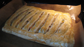 Zeleninový závin z listového těsta