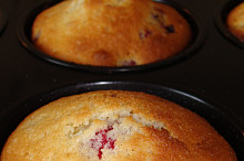 Muffiny s malinami a jahodami