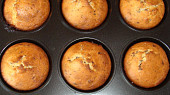 Čokoládové muffiny s burskými oříšky, Právě upečeno