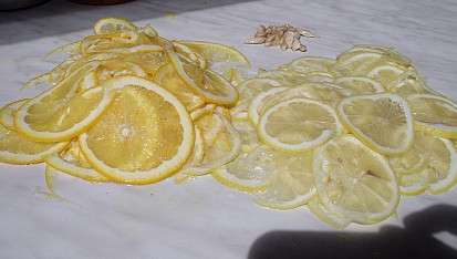 Džem z citrusů, nakrájet co nejslaběji