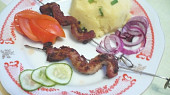 Grilované žížalky