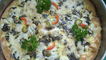 Houbová pizza