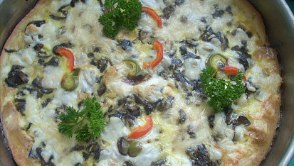 Houbová pizza