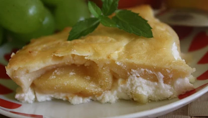 Jablka zapečená s tvarohem, Jablka zapečená s tvarohem