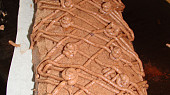 Kakaový tunel s krémem, Pracovní fotka ze zdobení