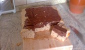 Mramorový dort, Urobil so štvorcový - nebola forma