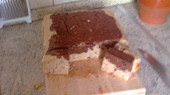 Mramorový dort, Urobil so štvorcový - nebola forma