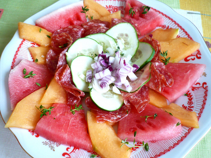 Nevšední melounový salát