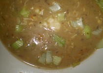 Nivovo-chlebová polévka s houbami