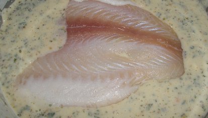 Pangasius v bylinkovom cestíčku.