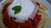 Penne s paradajkami a ricotou
