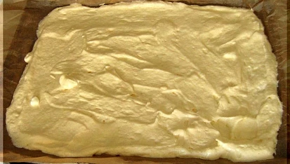 Piškotová balenka, Před upečením