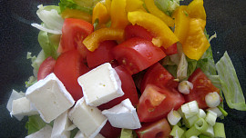 Salát s kozím sýrem