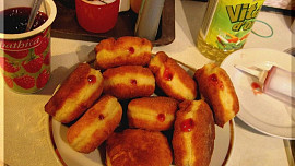 Smažené tvarohové koblížky